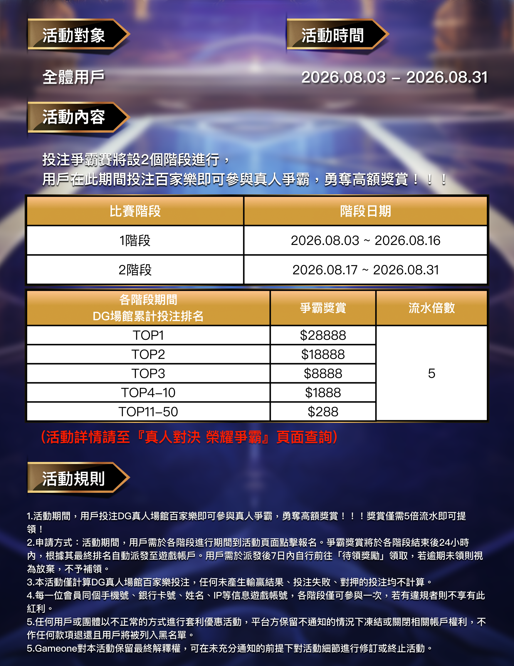 真人對決｜榮耀爭霸